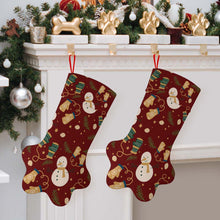 Lade das Bild in den Galerie-Viewer, All Print Weihnachtsstrümpfe in Hundepfotenform mit Foto Design Motiv Text selbst gestalten und bedrucken