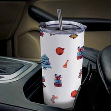Lade das Bild in den Galerie-Viewer, Auto Becher Kaffeebecher mit Deckel und Strohhalm aus Edelstahl 304 mit Foto Design Motiv Text selbst gestalten und bedrucken