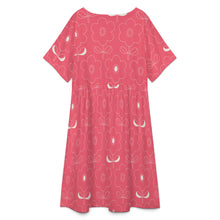 Lade das Bild in den Galerie-Viewer, Einzelbilddruck Damen / Frauen Rundhals Kurzarmkleid B16Q mit Fotos Muster Text Logo selbst gestalten und bedrucken