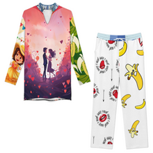 Lade das Bild in den Galerie-Viewer, Multi-Image-Druck Voll Druck Herren / Männer Saudi-Stehkragen Set Hauskleidung B24TZ mit Fotos Muster Text Logo selbst gestalten und bedrucken