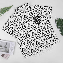 Lade das Bild in den Galerie-Viewer, Herren Kurzarmhemd mit Revers und Taschen B339 mit Fotos Muster Text Logo selbst gestalten und bedrucken