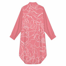 Lade das Bild in den Galerie-Viewer, Einzelbild-Design Damen / Frauen Langes Hemd B43S mit Foto Design Motiv Text selbst gestalten und bedrucken (Simple Design)