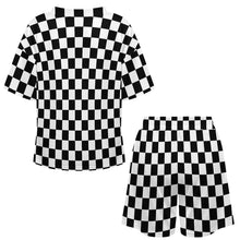 Lade das Bild in den Galerie-Viewer, Einzelbilddruck Damen / Frauen V-Ausschnitt Shorty Pyjama Set B98TZ mit Foto Design Motiv Text selbst gestalten und bedrucken