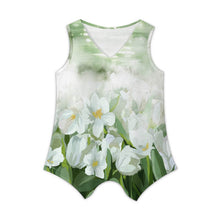 Lade das Bild in den Galerie-Viewer, Damen / Frauen Weste aus Leinenimitat mit V-Ausschnitt BBX mit Foto Design Motiv Text selbst gestalten und bedrucken (Simple Design)