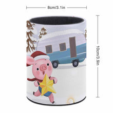 Lade das Bild in den Galerie-Viewer, PU Leder Runder Stifthalter selbst gestalten und bedrucken