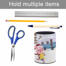 Lade das Bild in den Galerie-Viewer, PU Leder Runder Stifthalter selbst gestalten und bedrucken