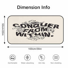 Lade das Bild in den Galerie-Viewer, Badematte Badewannenmatte Badteppich Fußmatte Bodenmatte Extra Lang 100x50cm schnell trocknend strapazierfähig pflegeleicht mit Foto Design Motiv Text selbst gestalten und bedrucken
