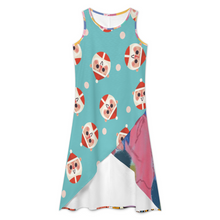 Lade das Bild in den Galerie-Viewer, Multi-Image-Design Damen / Frauen Ärmelloses Kleid mit Rundhalsausschnitt C15Q selbst gestalten und bedrucken