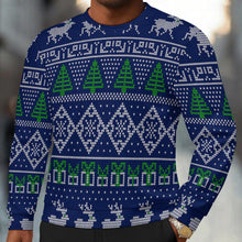 Lade das Bild in den Galerie-Viewer, Einzelbild-Design Herren / Männer Langärmeliges Pullover Sweatshirt C20H mit Foto Design Motiv Text selbst gestalten und bedrucken