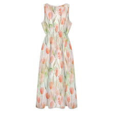 Lade das Bild in den Galerie-Viewer, Einzelbilddruck Damen / Frauen Ärmelloses Kleid mit V-Ausschnitt C22Q mit Fotos Muster Text Logo selbst gestalten und bedrucken
