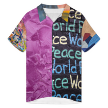 Lade das Bild in den Galerie-Viewer, Multi-Image-Design Herren / Männer Kurzarmhemd mit flachem Saum und ohne Taschen DCS07 mit Foto Design Motiv Text selbst gestalten und bedrucken