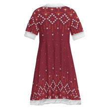 Lade das Bild in den Galerie-Viewer, MXLD252 Weihnachtskleid für Kinder DQRDD mit Foto Text selbst gestalten und bedrucken