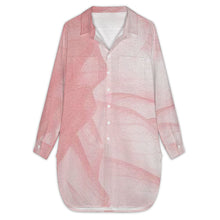 Lade das Bild in den Galerie-Viewer, Damen Langes Hemdblusenkleid KCS mit Foto Design Motiv Text selbst gestalten und bedrucken (Simple Design)