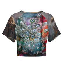 Lade das Bild in den Galerie-Viewer, Damen / Frauen Multi-Image-Design Basic T Shirt Crop Top NT29 mit Ihrem Design Motiv Foto Text selbst gestalten und bedrucken