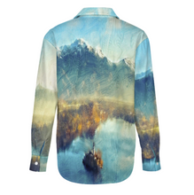 Lade das Bild in den Galerie-Viewer, Damen / Frauen Multi-Image-Design Hemdbluse Langarm Hemd Freizeit Bluse SDS20079 mit Ihrem Design Motiv Foto Text selbst gestalten und bedrucken
