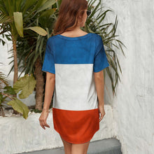 Lade das Bild in den Galerie-Viewer, Damen / Frauen Multi-Image-Design T Shirt Kleid Shirtkleid Sommerkleid NZ023 mit Ihrem Design Motiv Foto Text selbst gestalten und bedrucken