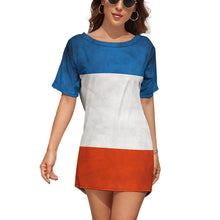 Lade das Bild in den Galerie-Viewer, Damen / Frauen Multi-Image-Design T Shirt Kleid Shirtkleid Sommerkleid NZ023 mit Ihrem Design Motiv Foto Text selbst gestalten und bedrucken