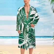 Lade das Bild in den Galerie-Viewer, Einzelbild-Design Bademantel Herren/Männer Morgenmantel Schlafmantel LM003 mit Foto Design Motiv Text selbst gestalten und bedrucken