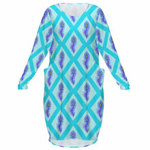 Lade das Bild in den Galerie-Viewer, Einzelbild-Design Damen Fashion Langarm Kleid mit Taschen ZO mit Foto Design Motiv Text selbst gestalten und bedrucken