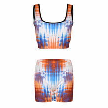 Lade das Bild in den Galerie-Viewer, Einzelbild-Design Damen Yoga Trainingsanzug Set 2-tlg mit Crop Top und Short YJ052 mit Foto Design Motiv Text selbst gestalten und bedrucken