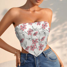 Lade das Bild in den Galerie-Viewer, Einzelbild-Design Damen / Frauen Bandeau Crop Top trägerlos mit Foto Design Motiv Text selbst gestalten und bedrucken