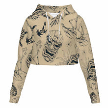 Lade das Bild in den Galerie-Viewer, Einzelbild-Design Damen / Frauen Hoodie Kapuzensweatshirt Kapuzenpullover Kurz MSYX327 mit Foto Design Motiv Text selbst gestalten und bedrucken (Simple Design)