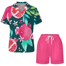 Lade das Bild in den Galerie-Viewer, Einzelbild-Design Damen / Frauen Kurze Schlafanzug Shorty Pyjama Set aus Seide mit Foto Design Motiv Text selbst gestalten und bedrucken