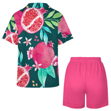 Lade das Bild in den Galerie-Viewer, Einzelbild-Design Damen / Frauen Kurze Schlafanzug Shorty Pyjama Set aus Seide mit Foto Design Motiv Text selbst gestalten und bedrucken