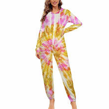 Lade das Bild in den Galerie-Viewer, Einzelbild-Design Unisex Damen / Herren Schlafanzug Pyjama Jumpsuit Overall Einteiler Hausanzug mit Foto Design Motiv Text selbst gestalten und bedrucken