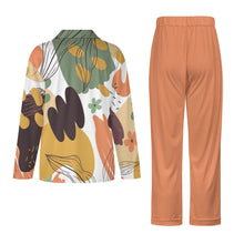 Lade das Bild in den Galerie-Viewer, Einzelbild-Design Damen / Frauen Schlafanzug Pyjama Set Langarm - Kragen Classic (2 tlg.) SDS062 mit Foto Design Motiv Text selbst gestalten und bedrucken