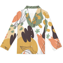 Lade das Bild in den Galerie-Viewer, Einzelbild-Design Damen / Frauen Schlafanzug Pyjama Set Langarm - Kragen Classic (2 tlg.) SDS062 mit Foto Design Motiv Text selbst gestalten und bedrucken