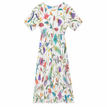 Lade das Bild in den Galerie-Viewer, Einzelbild-Design Damen / Frauen Sommer Maxikleid mit Blütenblattausschnitt F31Q mit Foto Design Motiv Text selbst gestalten und bedrucken (Simple Design)