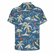 Lade das Bild in den Galerie-Viewer, Einzelbild-Design Herren / Männer Kurzarm Hemd mit kubanischem Kragen AY006 mit Foto Design Motiv Text selbst gestalten und bedrucken