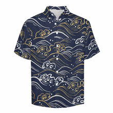 Lade das Bild in den Galerie-Viewer, Einzelbild-Design Herren Kurzarm Hemd B339 mit Ihrem Design Motiv Foto Text selbst gestalten und bedrucken