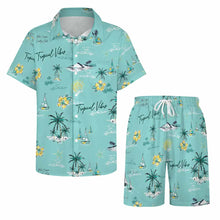 Lade das Bild in den Galerie-Viewer, Einzelbild-Design Herren / Männer Kurzarmhemd Set Kurzarm und Shorts B339D1P mit Foto Design Motiv Text selbst gestalten und bedrucken