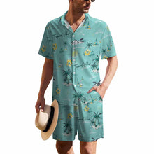 Lade das Bild in den Galerie-Viewer, Einzelbild-Design Herren / Männer Kurzarmhemd Set Kurzarm und Shorts B339D1P mit Foto Design Motiv Text selbst gestalten und bedrucken