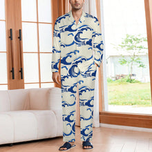 Lade das Bild in den Galerie-Viewer, Einzelbild-Design Herren / Männer Schlafanzug Pyjama Set Langarm - Kragen Classic (2 tlg.) SDS062 mit Foto Design Motiv Text selbst gestalten und bedrucken