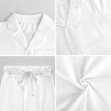 Lade das Bild in den Galerie-Viewer, Einzelbild-Design Jungen Mädchen Kinder Pyjama langarm Schlafanzug zum knöpfen 2 tlg. mit Foto Design Motiv Text selbst gestalten und bedrucken