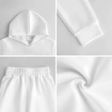 Lade das Bild in den Galerie-Viewer, Einzelbild-Design Kinder Mädchen / Jungen Kapuzenpullover Jogginganzug Trainingsanzug 2-tlg Kapuzenshirt und Sweathose im Set mit Foto Design Motiv Text selbst gestalten und bedrucken