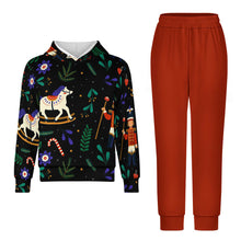 Lade das Bild in den Galerie-Viewer, Einzelbild-Design Kinder Mädchen / Jungen Kapuzenpullover Jogginganzug Trainingsanzug 2-tlg Kapuzenshirt und Sweathose im Set mit Foto Design Motiv Text selbst gestalten und bedrucken