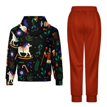 Lade das Bild in den Galerie-Viewer, Einzelbild-Design Kinder Mädchen / Jungen Kapuzenpullover Jogginganzug Trainingsanzug 2-tlg Kapuzenshirt und Sweathose im Set mit Foto Design Motiv Text selbst gestalten und bedrucken