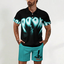 Lade das Bild in den Galerie-Viewer, Einzelbild-Design Kurzarm Männer Shorty Polo Shirt Set mit Short A46TZ mit Foto Design Motiv Text selbst gestalten und bedrucken