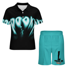 Lade das Bild in den Galerie-Viewer, Einzelbild-Design Kurzarm Männer Shorty Polo Shirt Set mit Short A46TZ mit Foto Design Motiv Text selbst gestalten und bedrucken