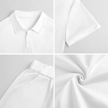 Lade das Bild in den Galerie-Viewer, Einzelbild-Design Kurzarm Männer Shorty Polo Shirt Set mit Short A46TZ mit Foto Design Motiv Text selbst gestalten und bedrucken
