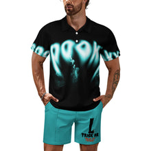 Lade das Bild in den Galerie-Viewer, Einzelbild-Design Kurzarm Männer Shorty Polo Shirt Set mit Short A46TZ mit Foto Design Motiv Text selbst gestalten und bedrucken