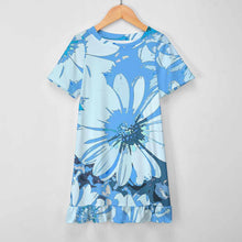 Lade das Bild in den Galerie-Viewer, Einzelbild-Design Mädchen Kleid Sommerkleid Kurzarm F5Q mit Foto Design Motiv Text selbst gestalten und bedrucken