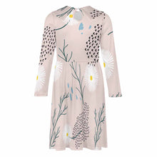 Lade das Bild in den Galerie-Viewer, Einzelbild-Design Mädchen Langarm Kleid Jerseykleid A-Linien-Kleid F6Q mit Foto Design Motiv Text selbst gestalten und bedrucken