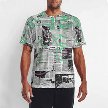 Lade das Bild in den Galerie-Viewer, Einzelbild-Design Männer Kurzarm Reglan T Shirt mit drei Knöpfen mit Ihrem Design Motiv Foto Text selbst gestalten und bedrucken