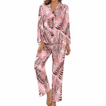 Lade das Bild in den Galerie-Viewer, Einzelbild-Design Schlafanzug Zweiteiliger Homewear Pyjama aus Satin für Damen/Frauen DTZREV1 mit Foto Design Motiv Text selbst gestalten und bedrucken