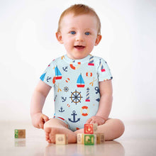 Lade das Bild in den Galerie-Viewer, Einzelbild-Design Sportswear Body Kurzarm für Baby und Neugeborene Jungen & Mädchen mit Foto Design Motiv Text selbst gestalten und bedrucken